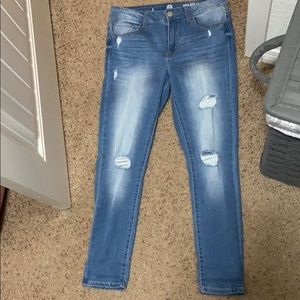 High-rise skinny jeans